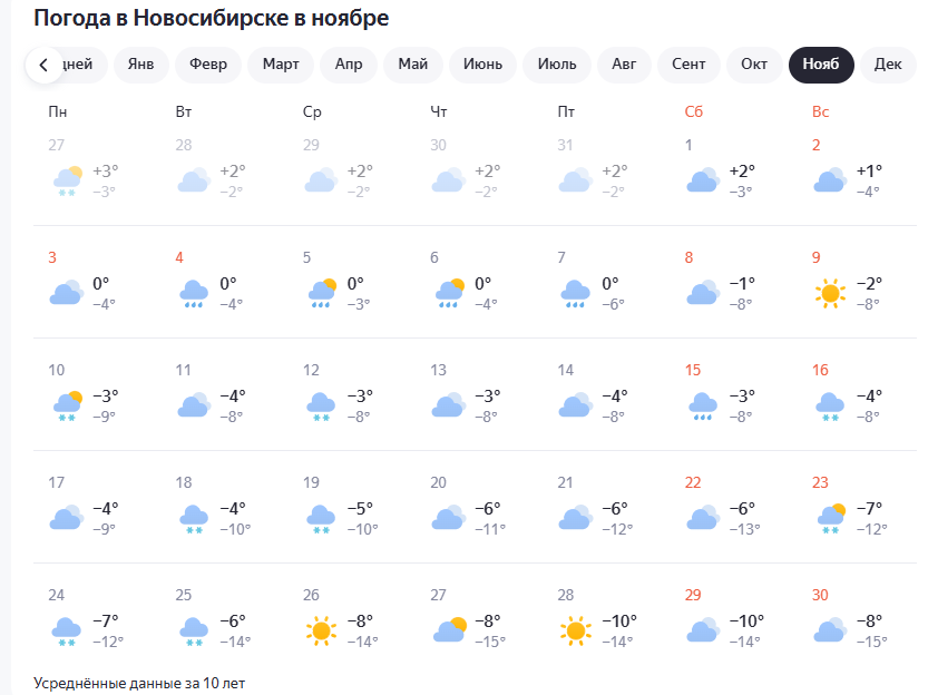 Фото В ноябре Новосибирскую область ждут снежные бури и температурные качели: точный прогноз погоды 2